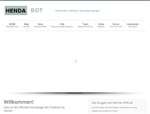 Tablet Screenshot of hendabot.net
